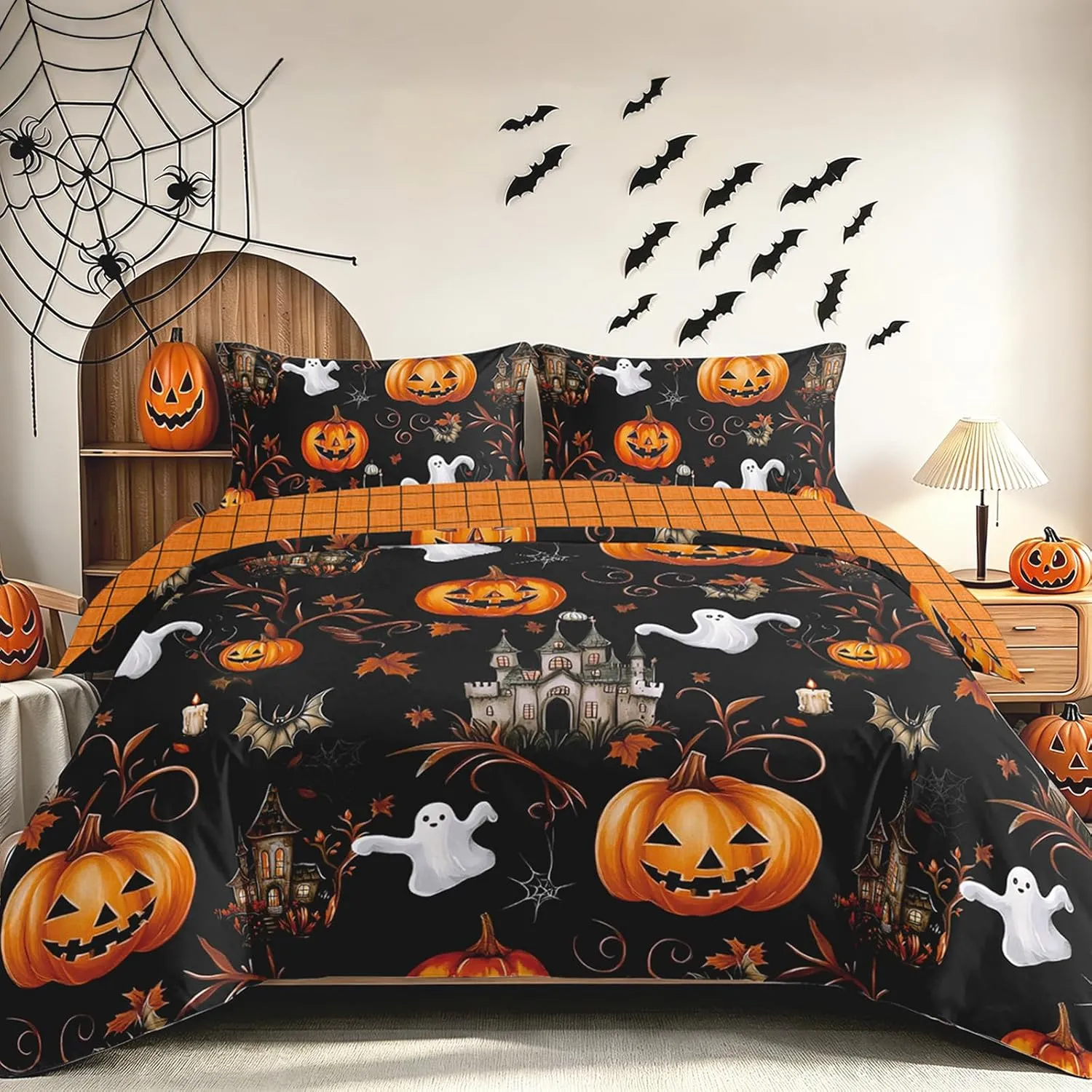 Halloween Pumpkin Duvet Cover