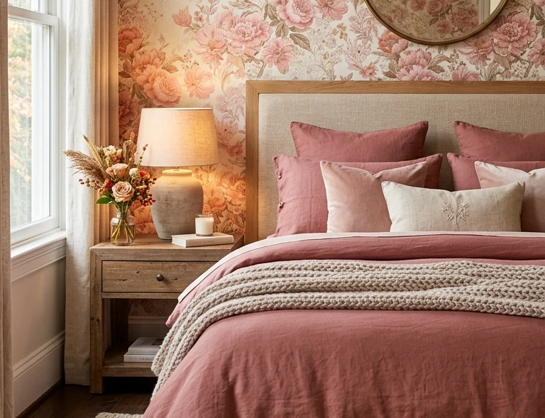 Pink Fall Bedroom Ideas