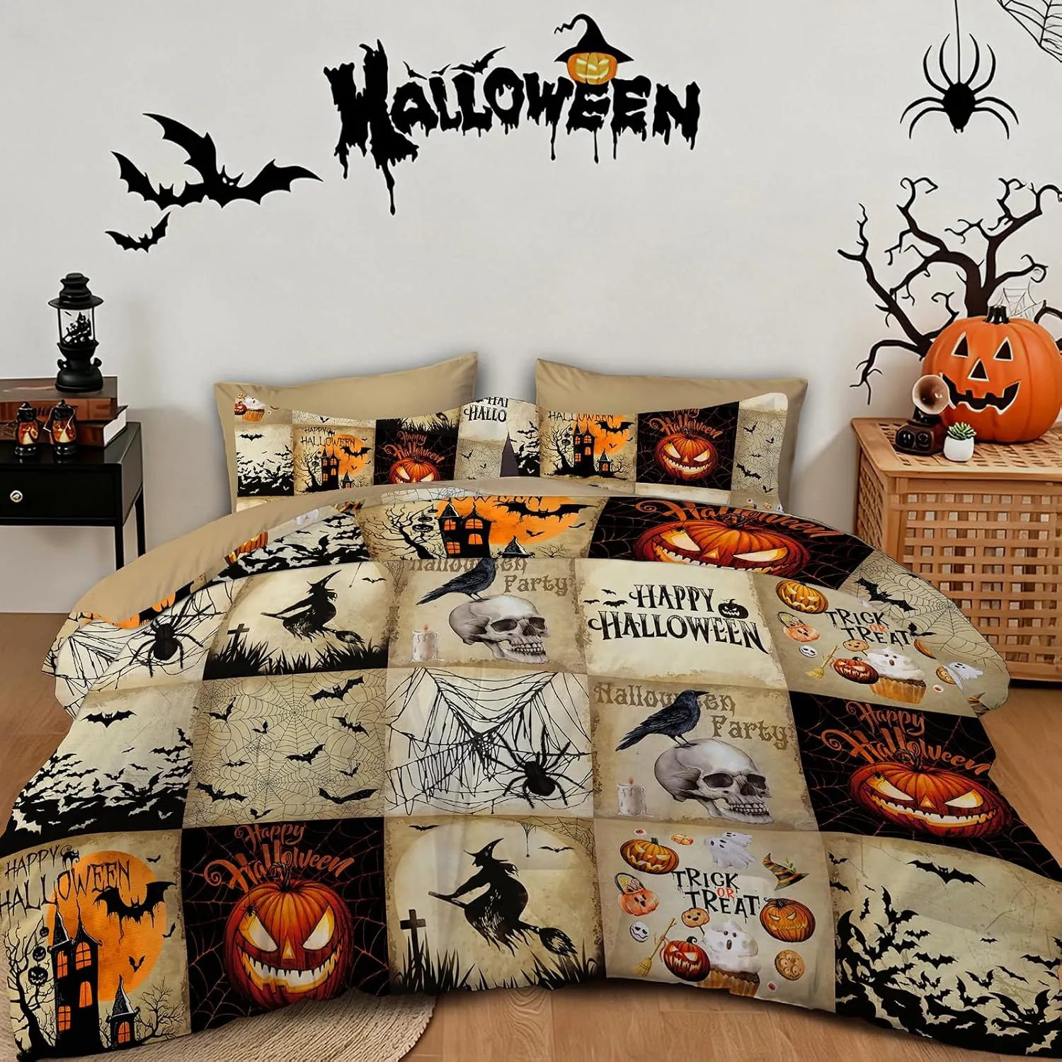 Witchy Halloween Comforter Set