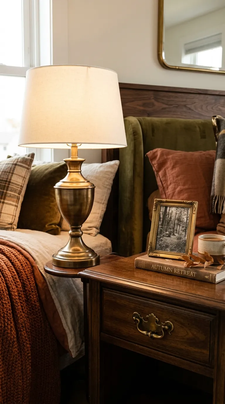 Antique Brass Bedroom Details