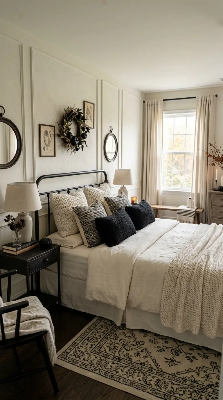 Black And Cream Bedroom
