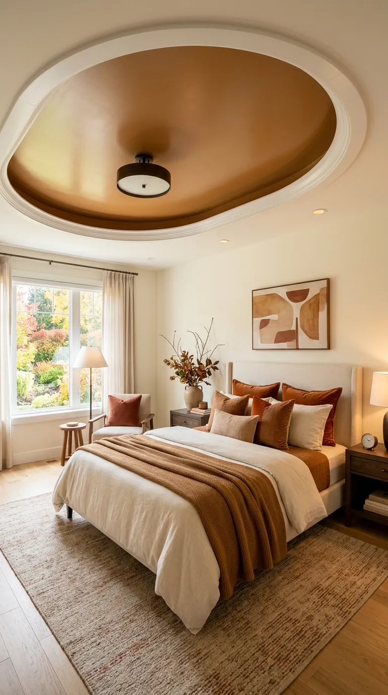 Caramel Painted Tray Ceiling