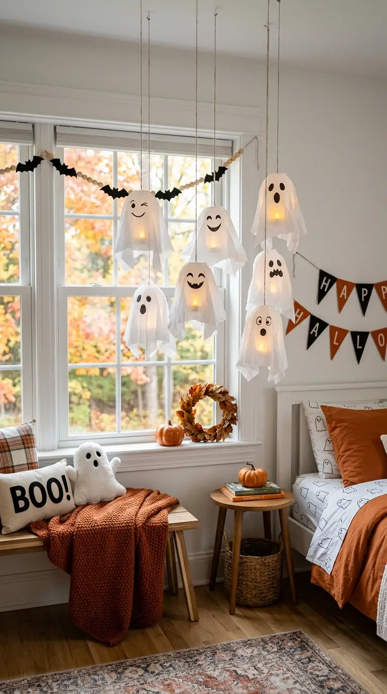 DIY Paper Ghost Lanterns
