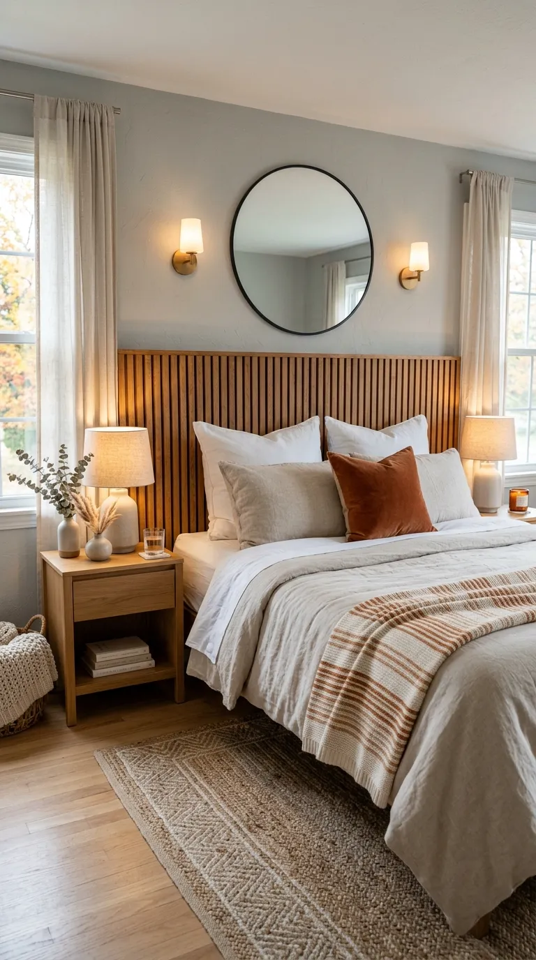 DIY Wood Slat Headboard