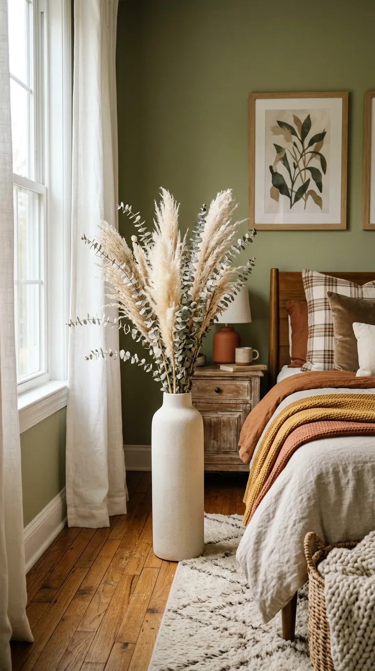 Dried Botanical Corner Display
