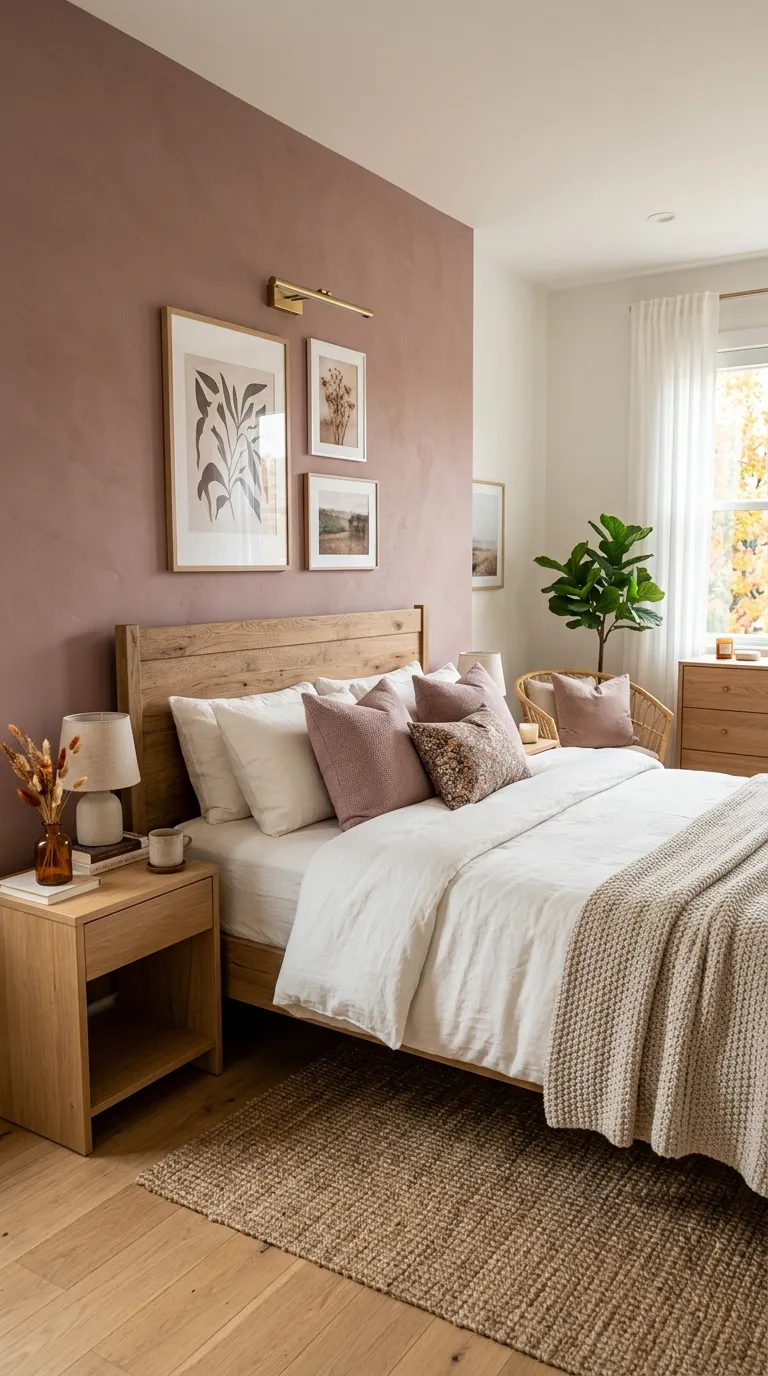 Dusty Rose Accent Wall