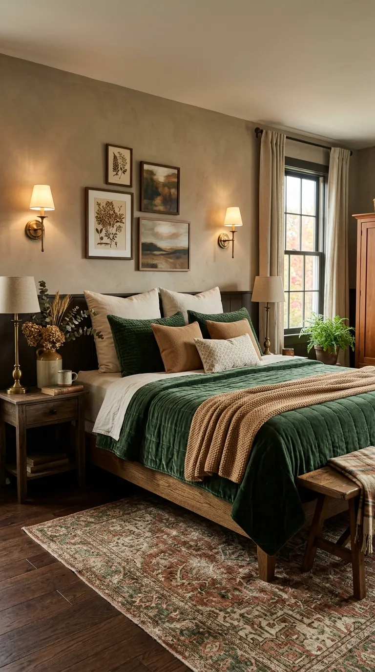 Forest Green Bedding Layers