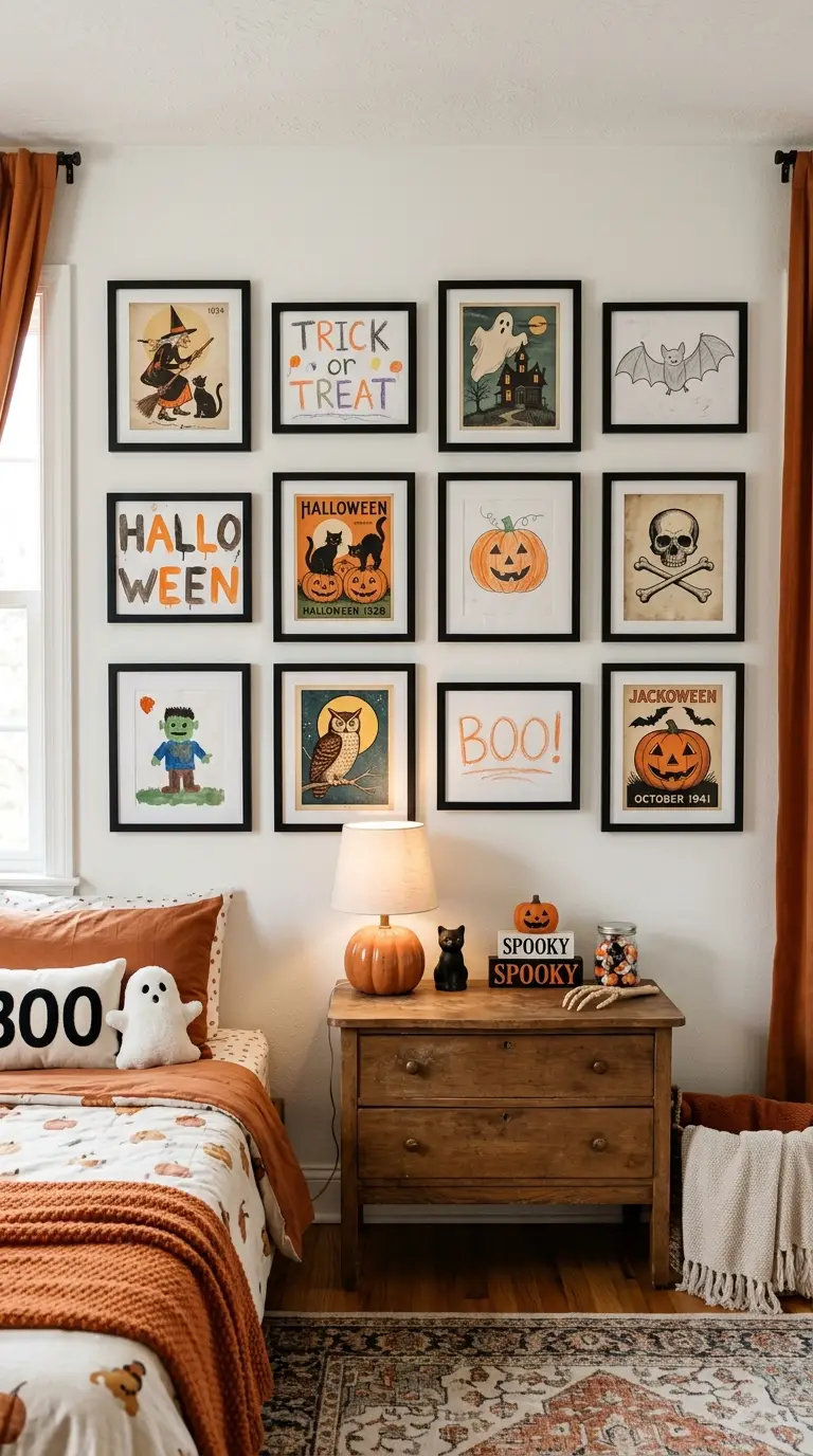 Halloween Gallery Wall Arrangement