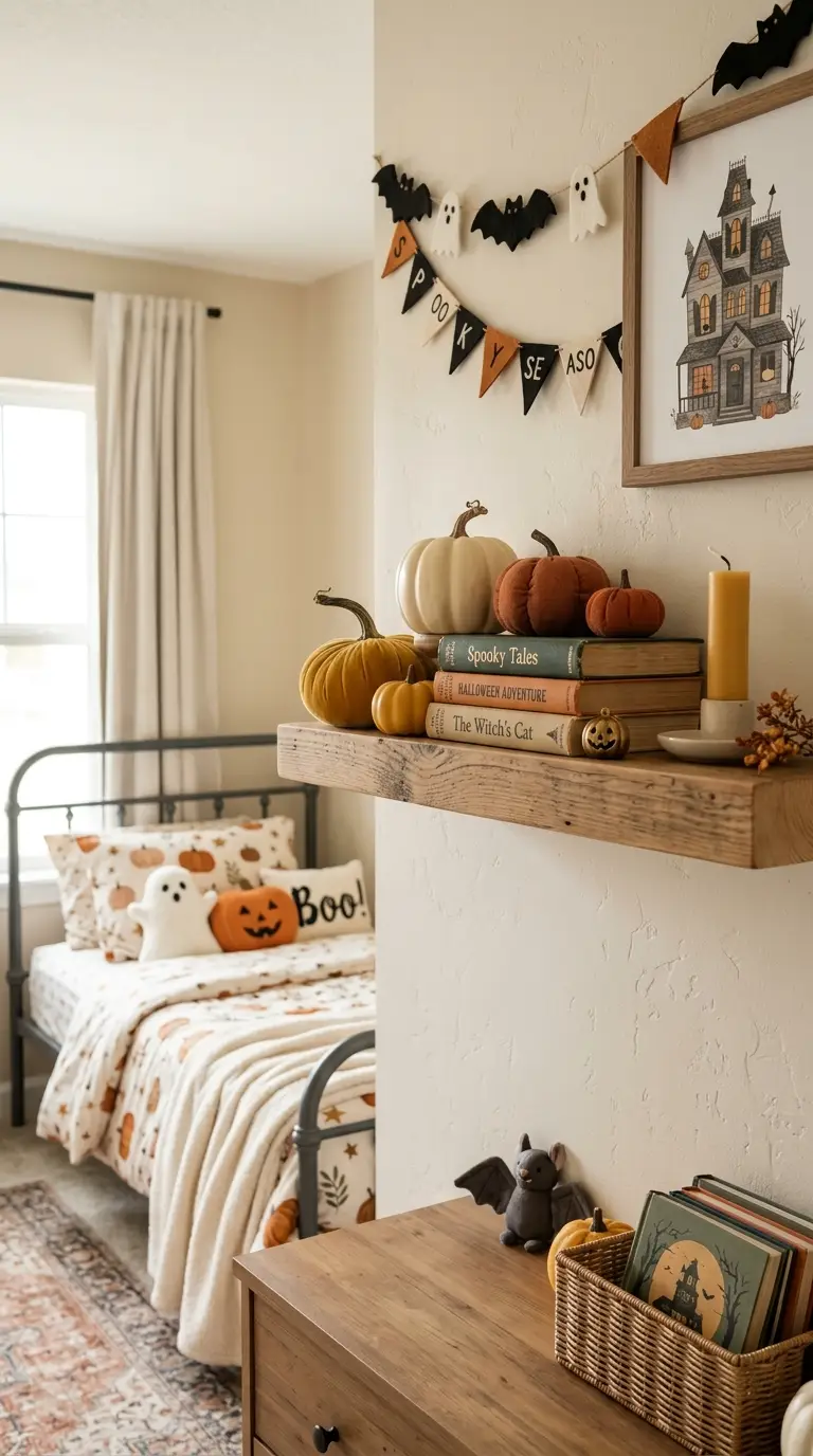 Mini Pumpkin Shelf Display