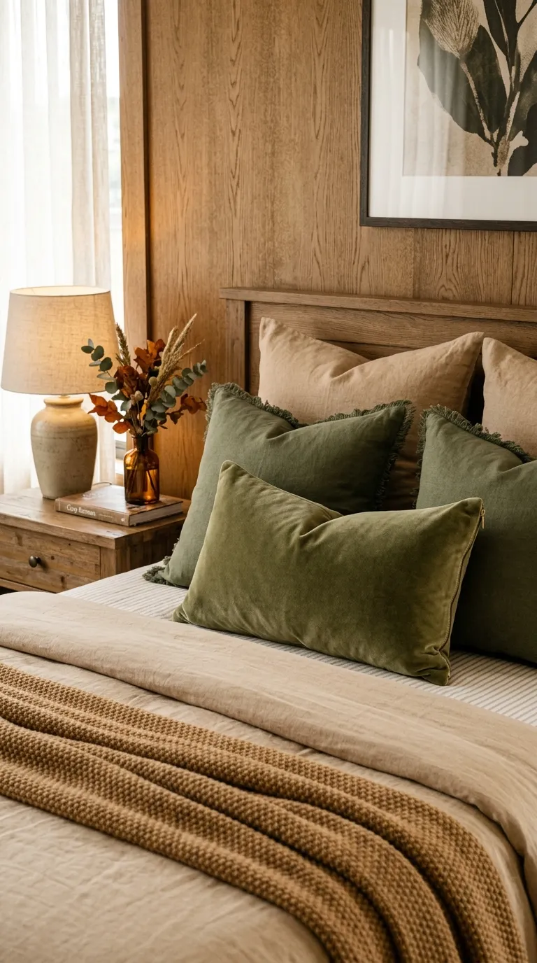 Olive Green Accent Pillows