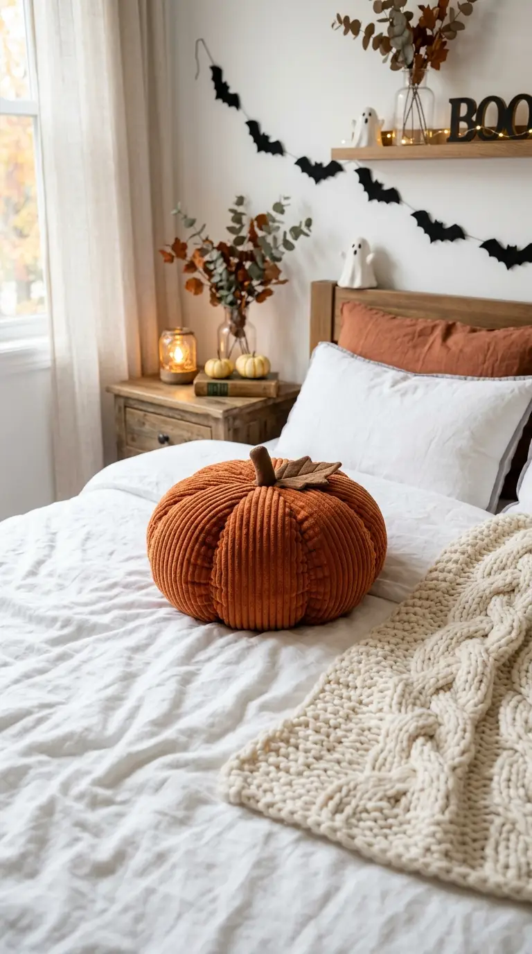 Pumpkin Plush Bed Accent