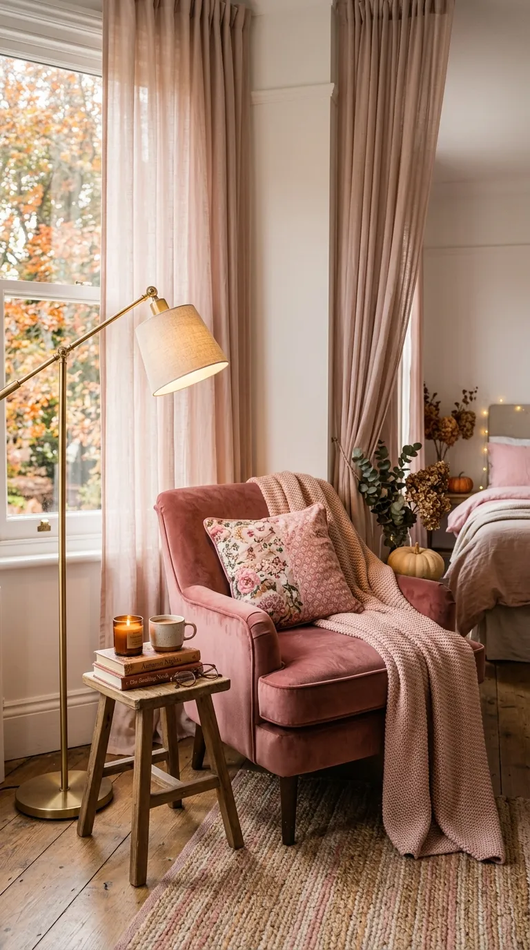 Romantic Pink Reading Nook