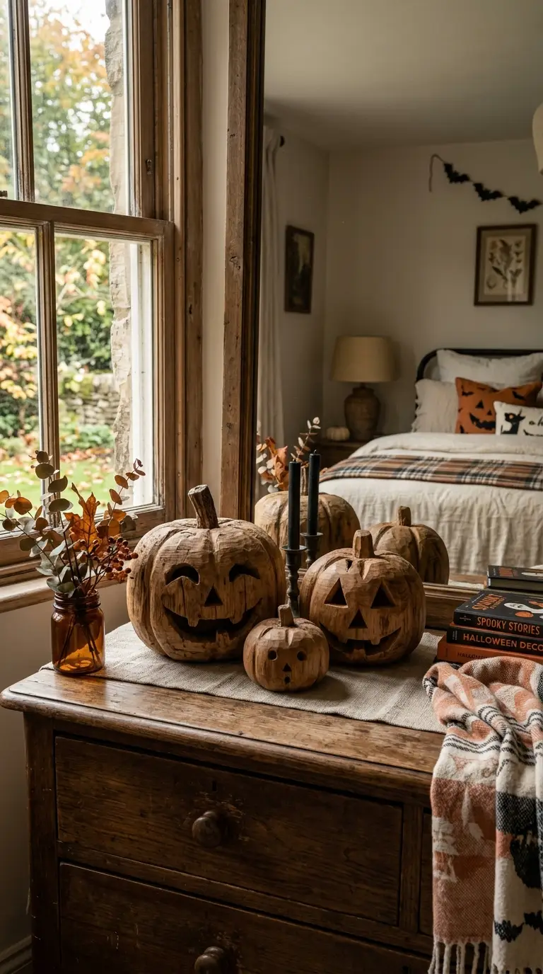 Rustic Wooden Pumpkin Display