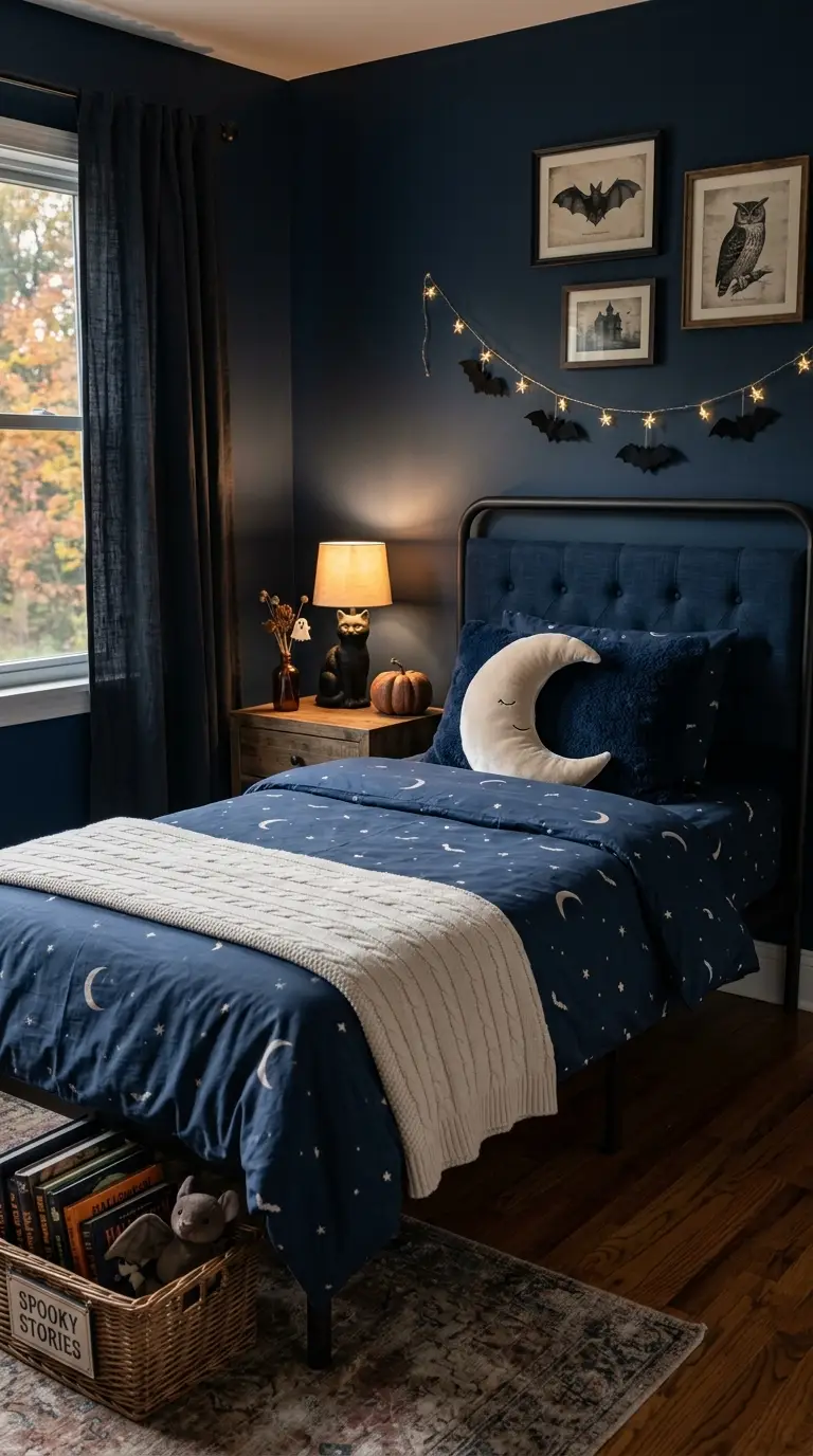 Spooky Moon Bedding Theme