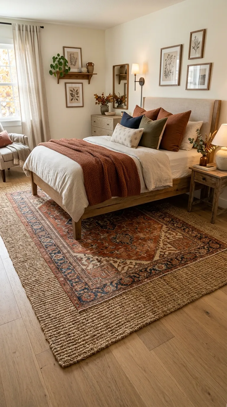 Textured Area Rug Underfoot