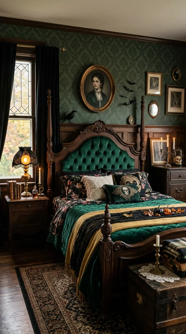 Victorian Halloween Bedroom Charm