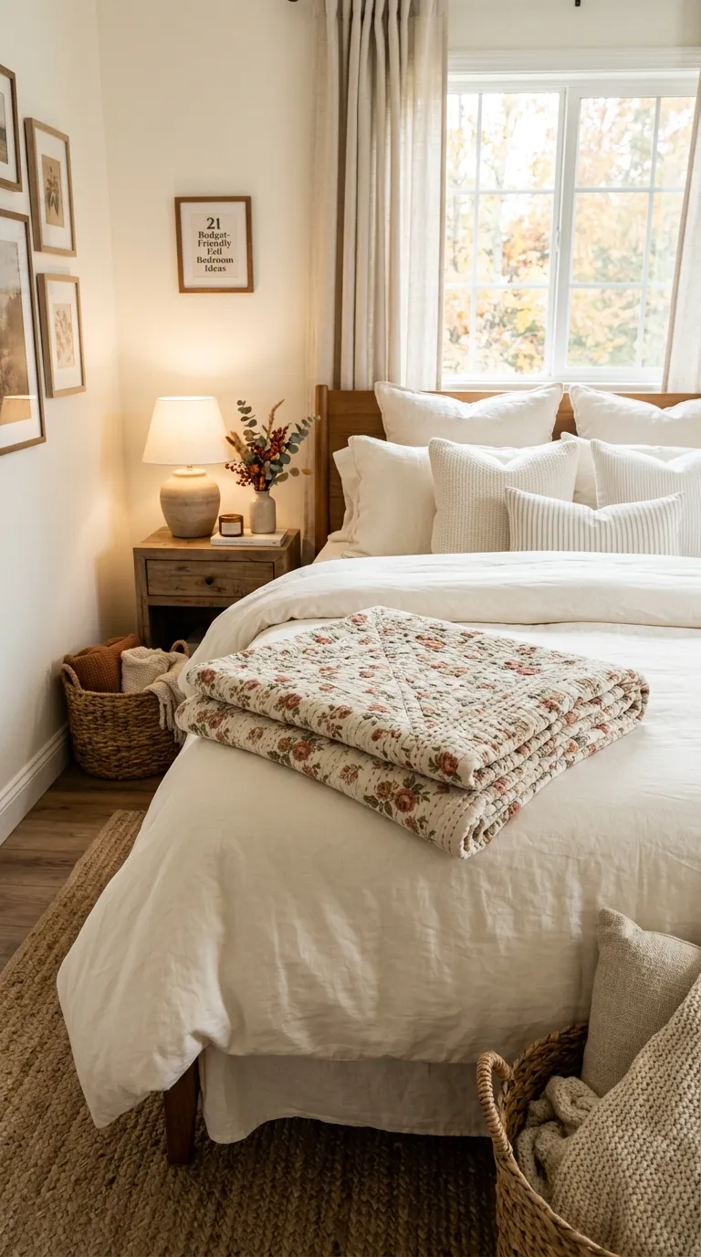 Vintage Floral Quilt Styling