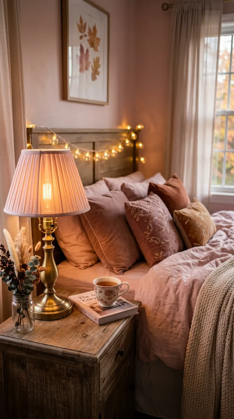 Warm Brass Bedside Lighting