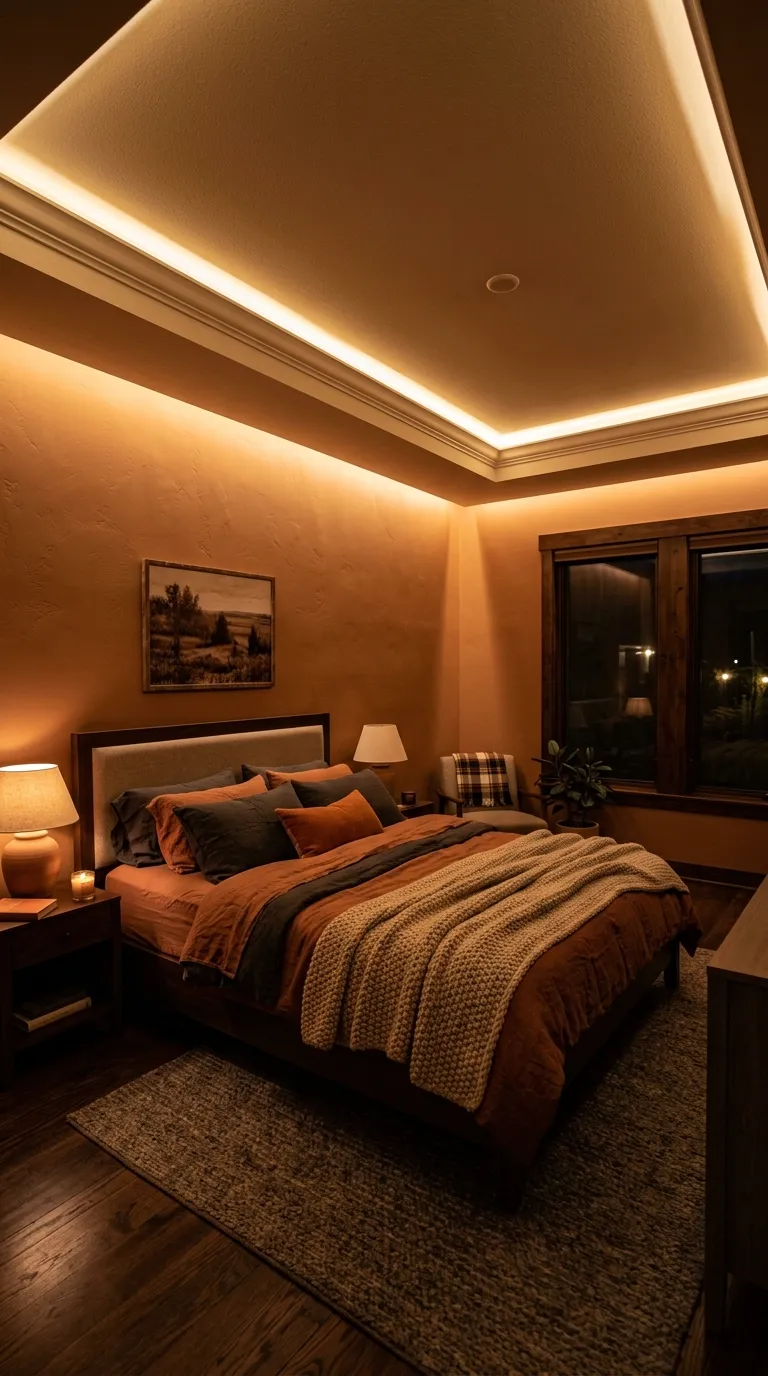 Warm Recessed Ceiling Lighting