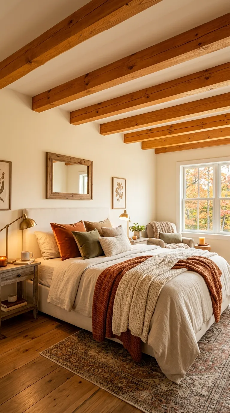 Warm Wood Beam Ceiling