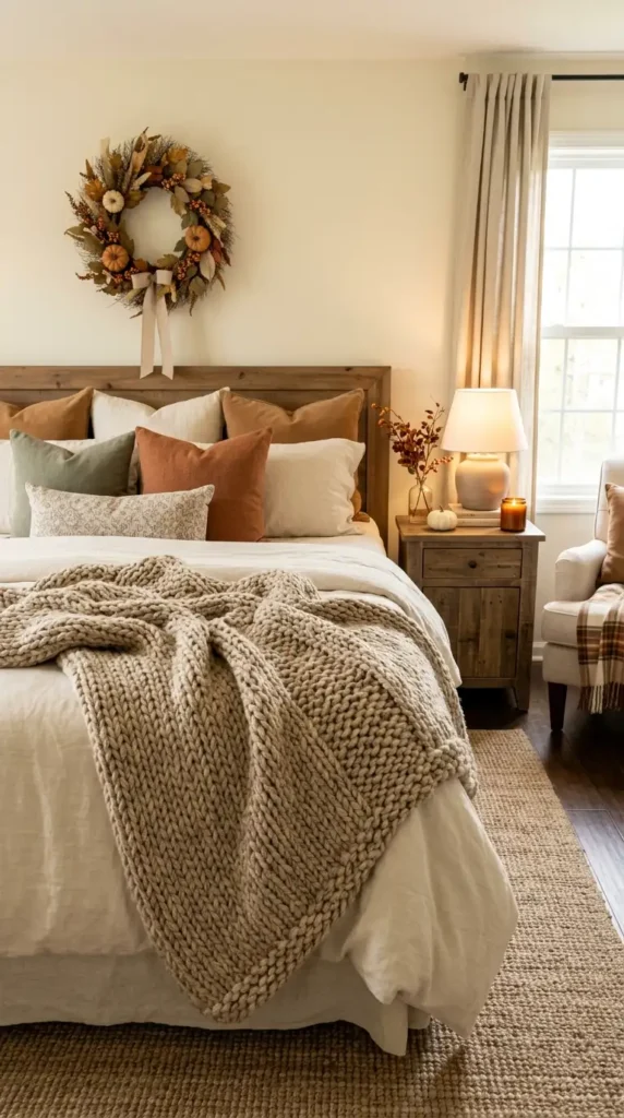 Chunky Knit Blanket Styling