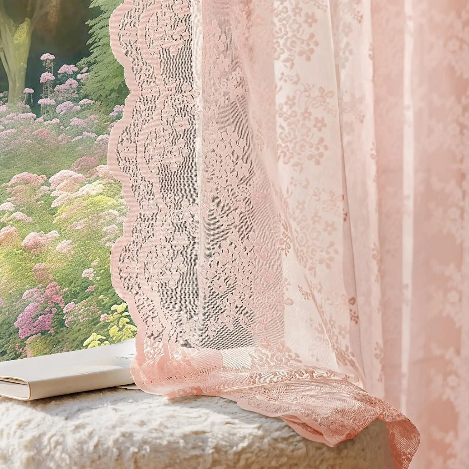 Coquette Curtains With Delicate Ribbons