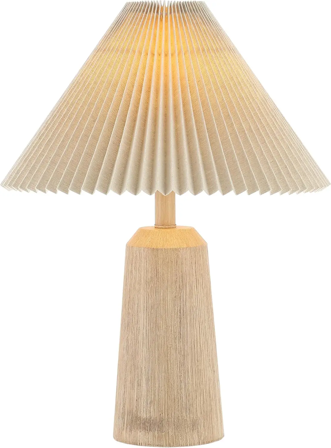 Pleated Linen Shade Bedside Lamp