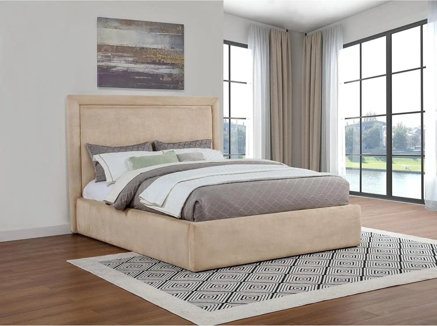 Warm Neutral Platform Bedroom