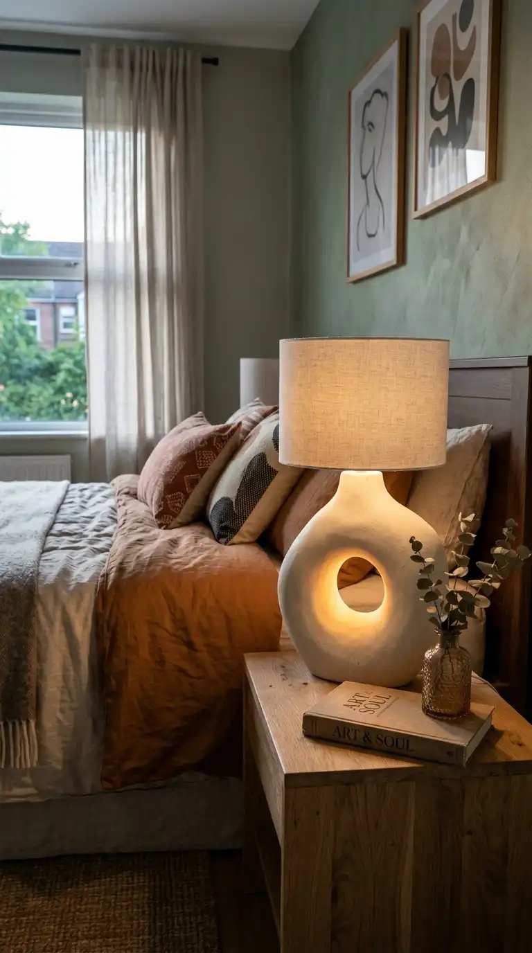 Asymmetrical Lamps For Cozy Bedrooms