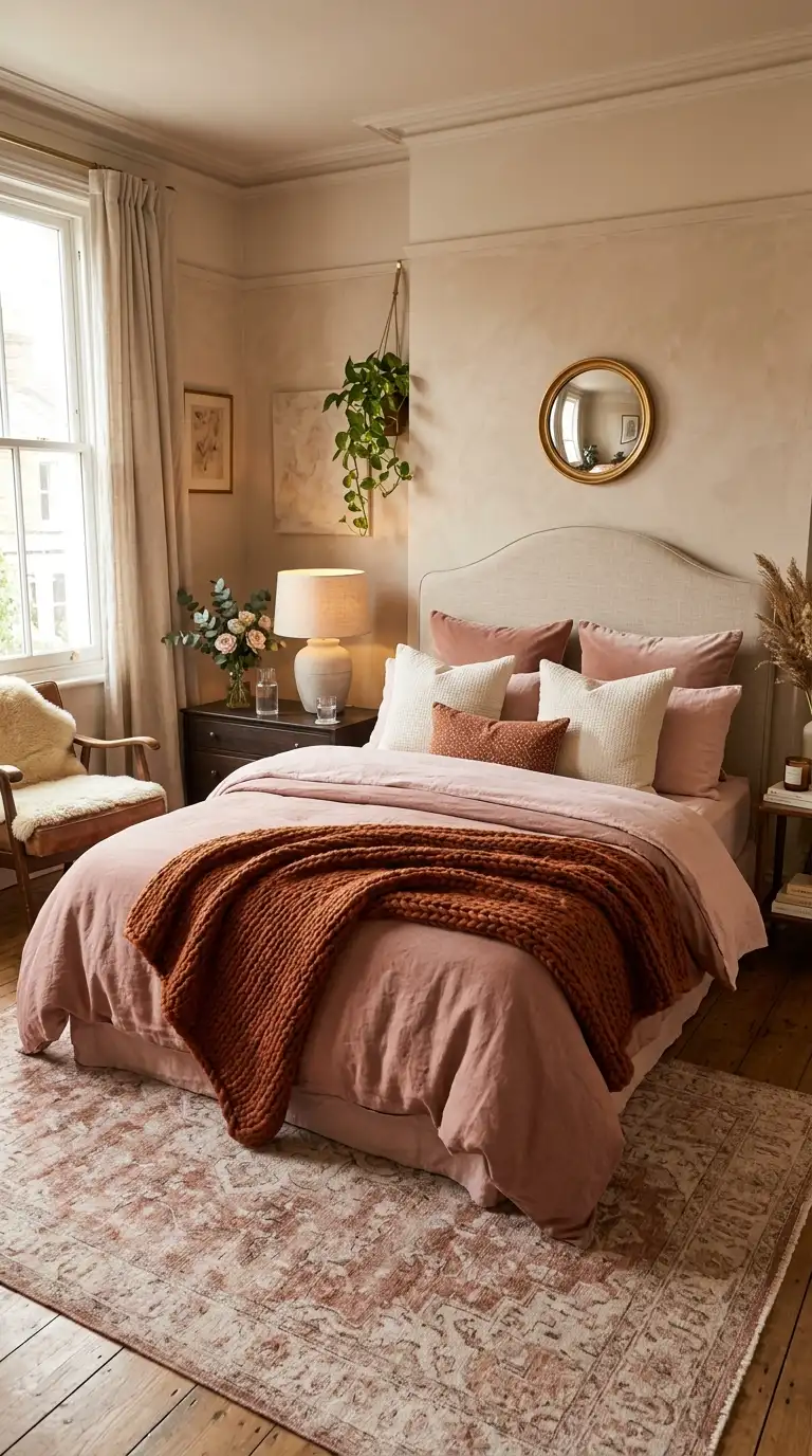 Blush Pink Layered Bedding