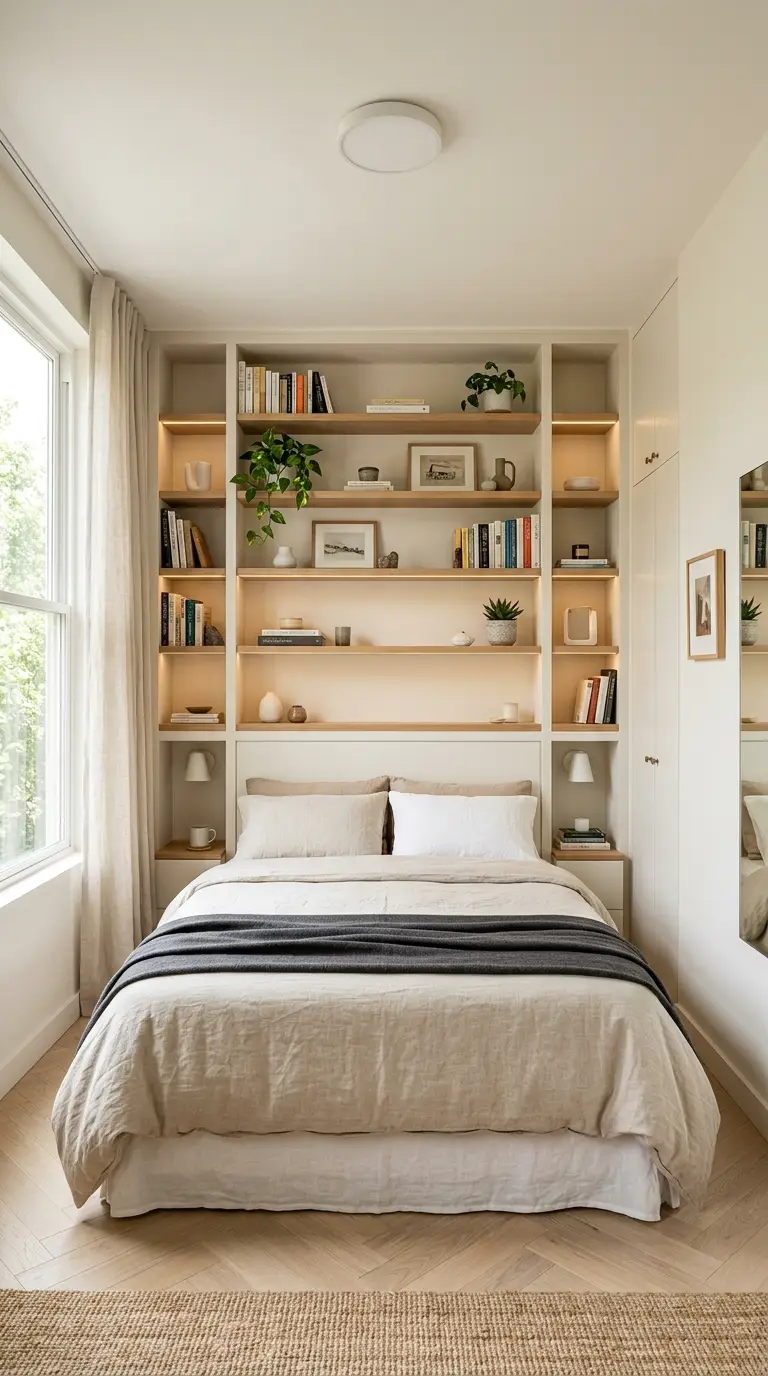Built In Headboard Storage