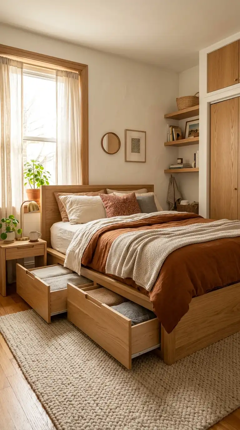 Built In Storage Bed Drawers