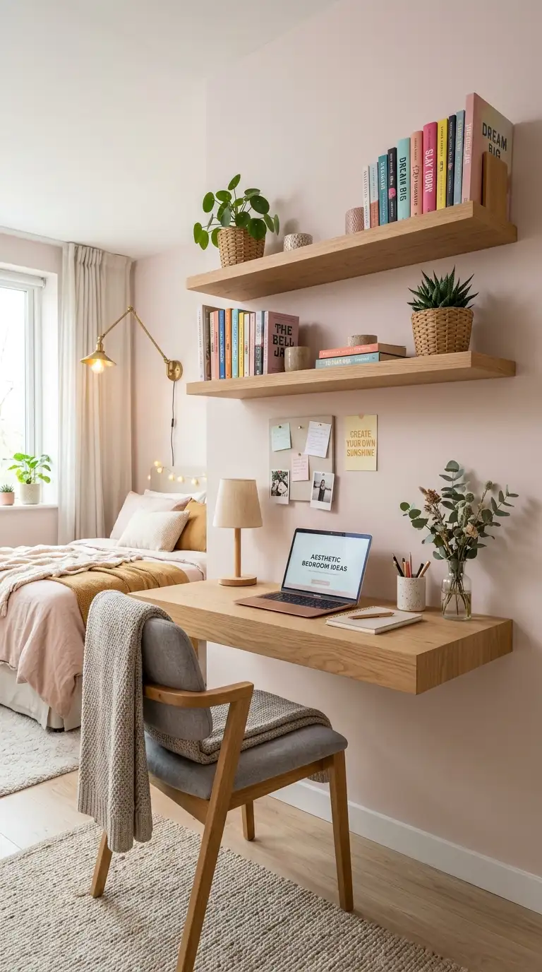 Built In Study Desk