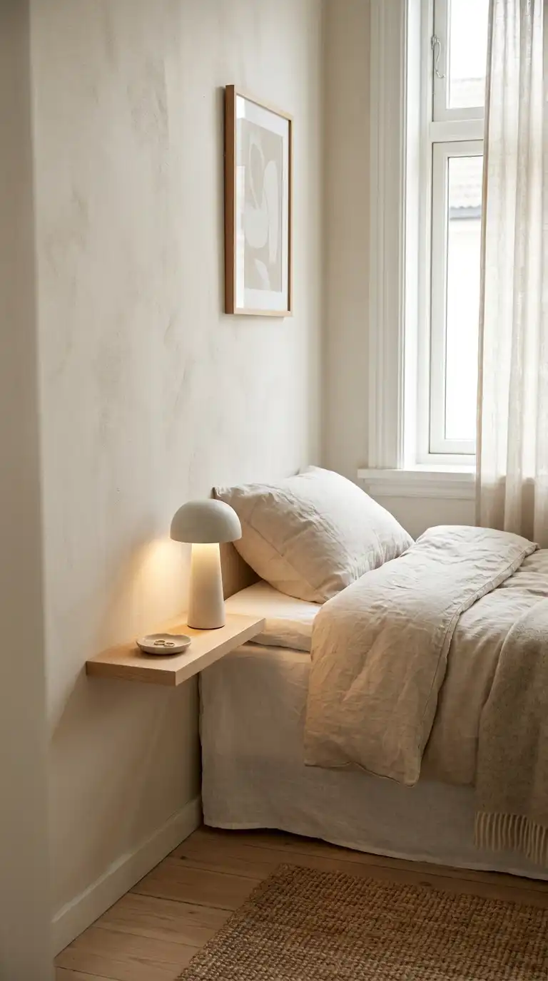 Cordless Lamp For Narrow Nightstands