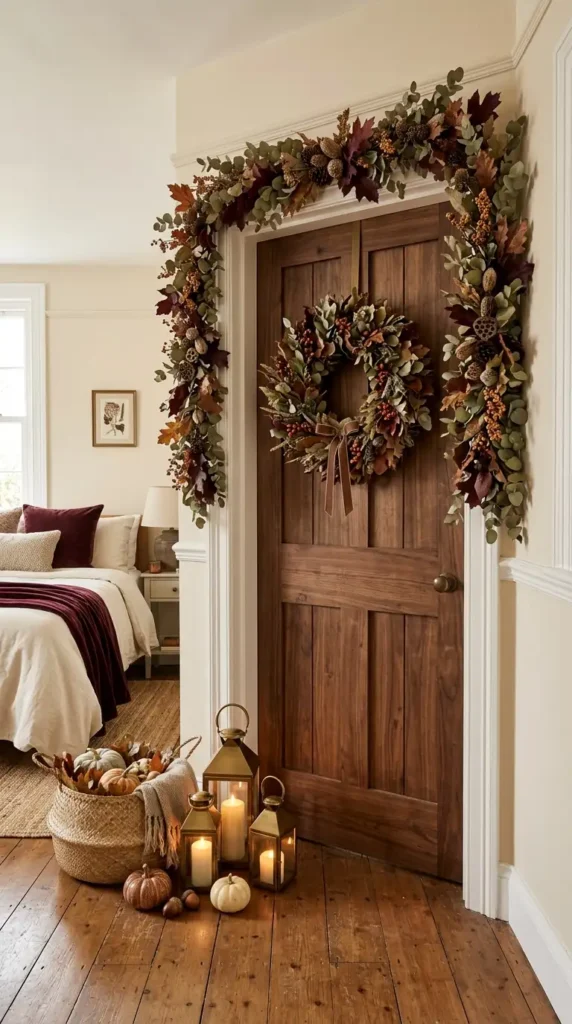 Cozy Layered Thanksgiving Doorway Decor