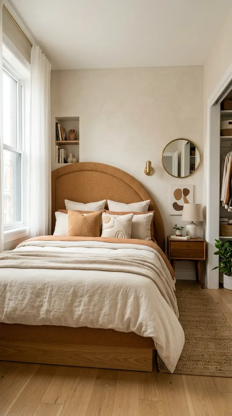 Curved Headboard With Soft Edges