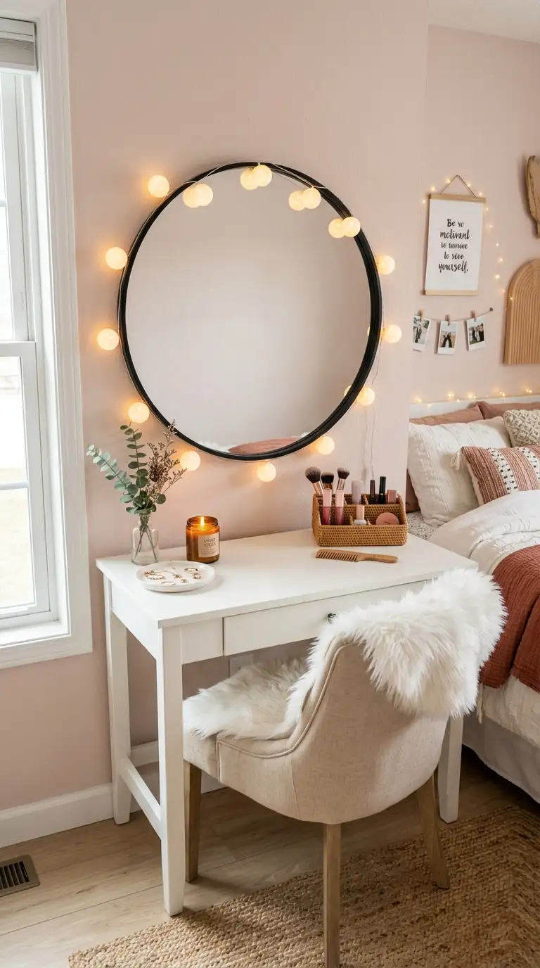 Cute Vanity Corner Setup