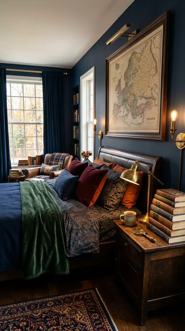 Dark Academia Inspired Bedroom
