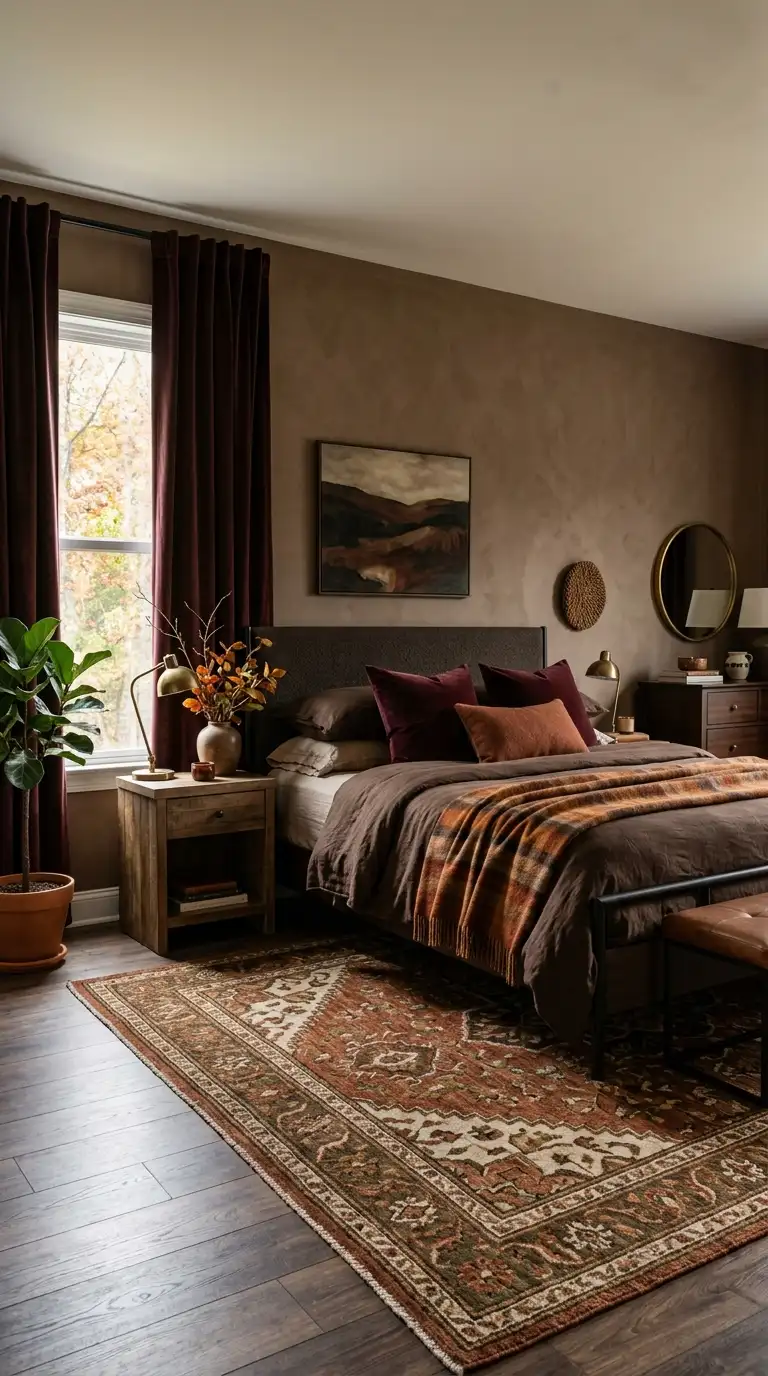 Earthy Brown And Burgundy Palette