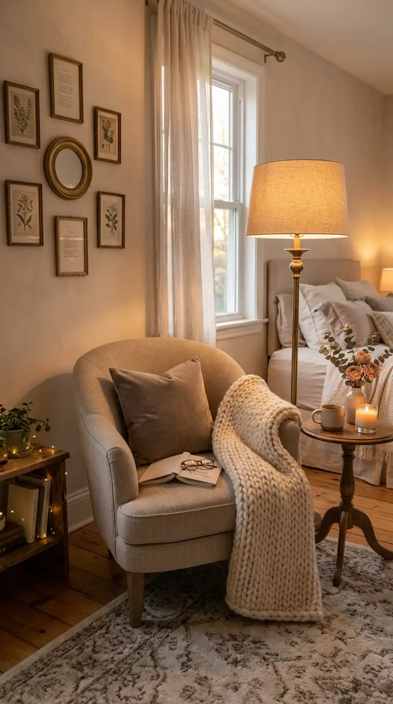 Intimate Reading Corner Styling