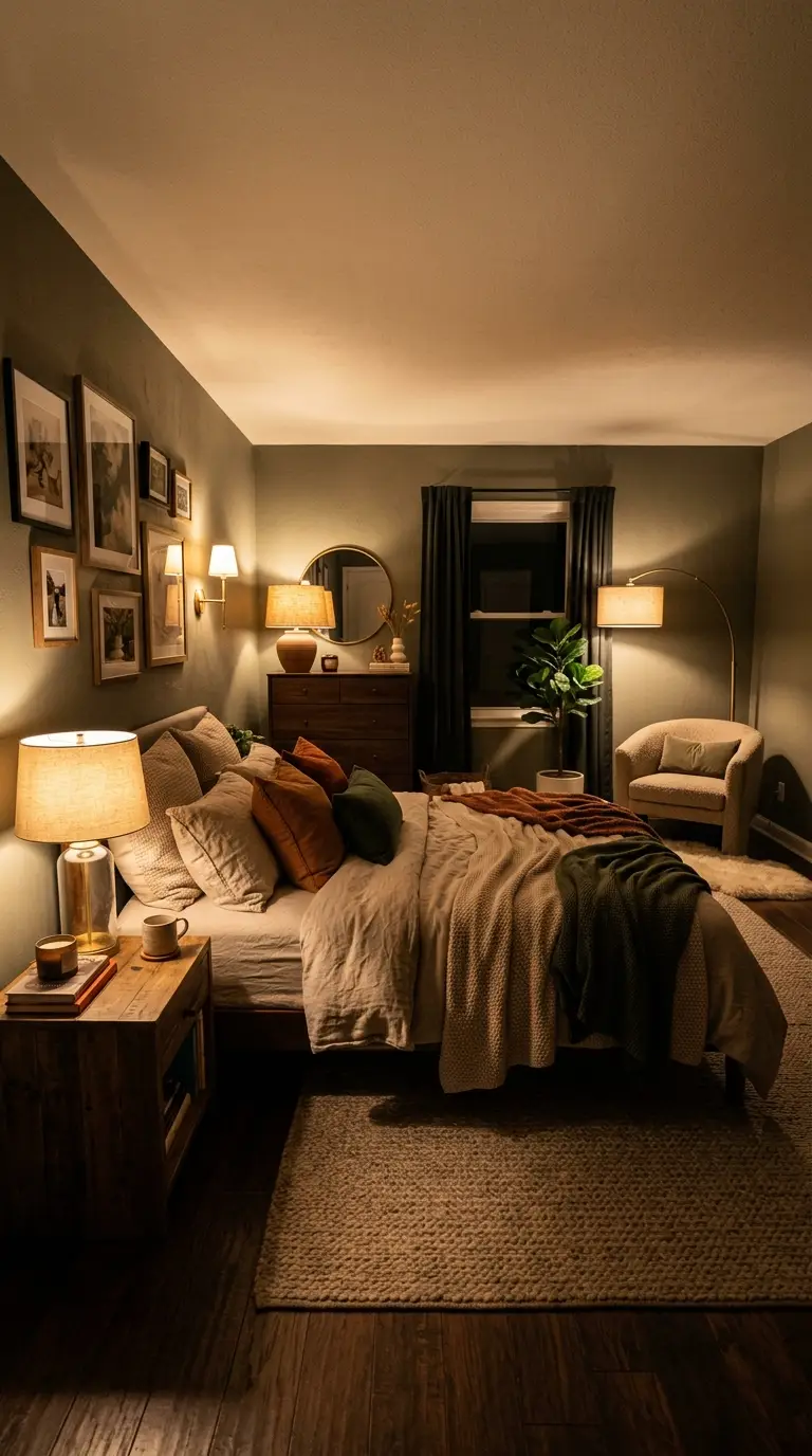 Layered Lamps For Cozy Ambiance