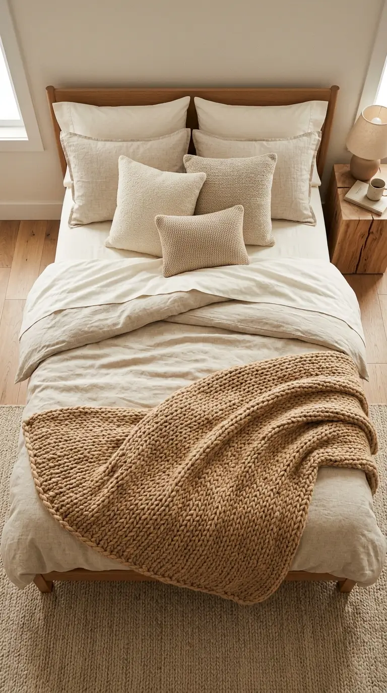 Layered Neutral Bedding Textures