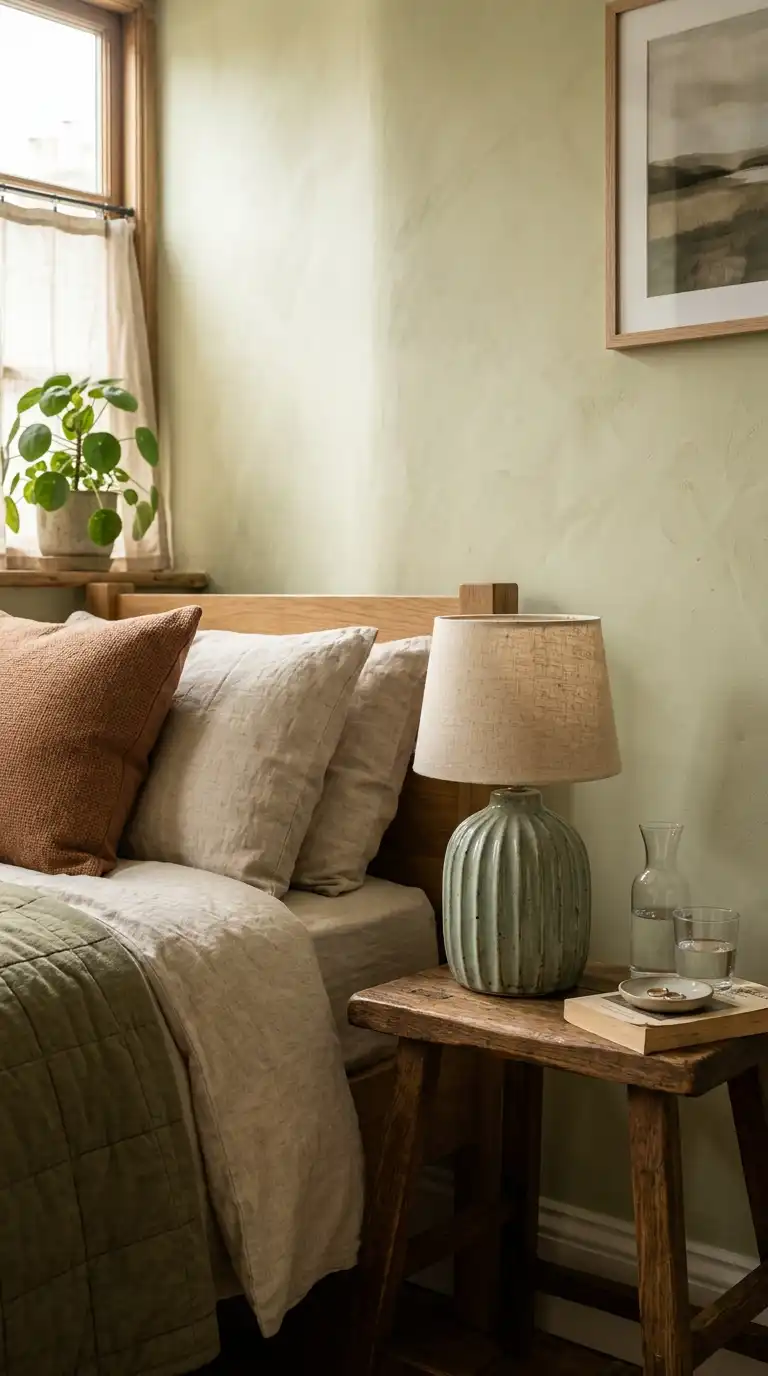 Little Lamp With Textured Ceramic Base