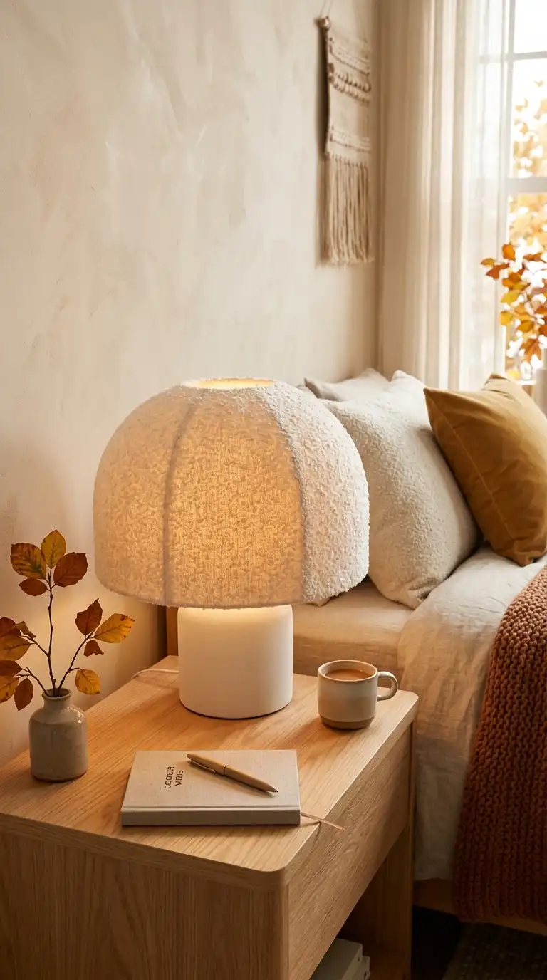 Low Profile Lamp With Rounded Shade