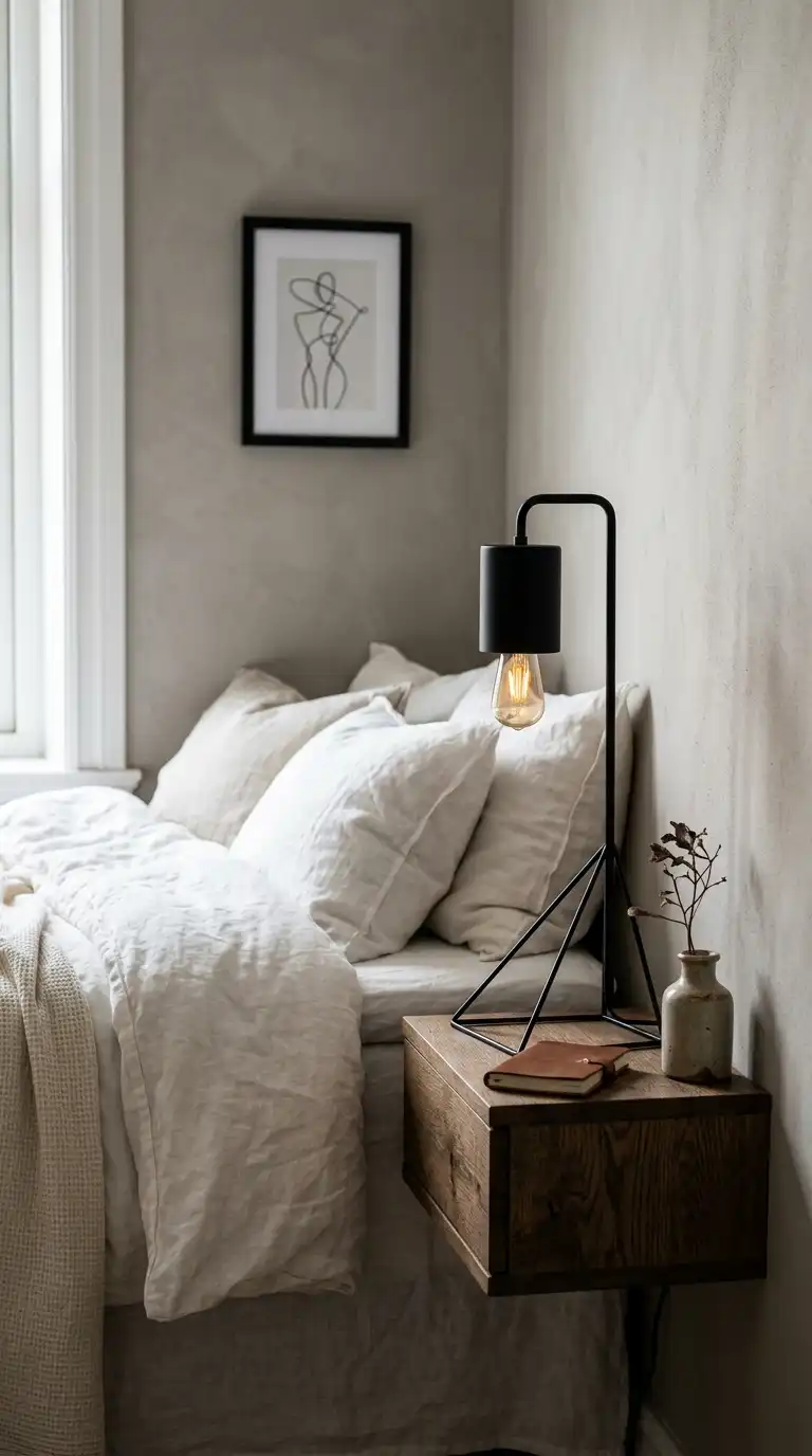 Minimal Black Lamp For Small Spaces