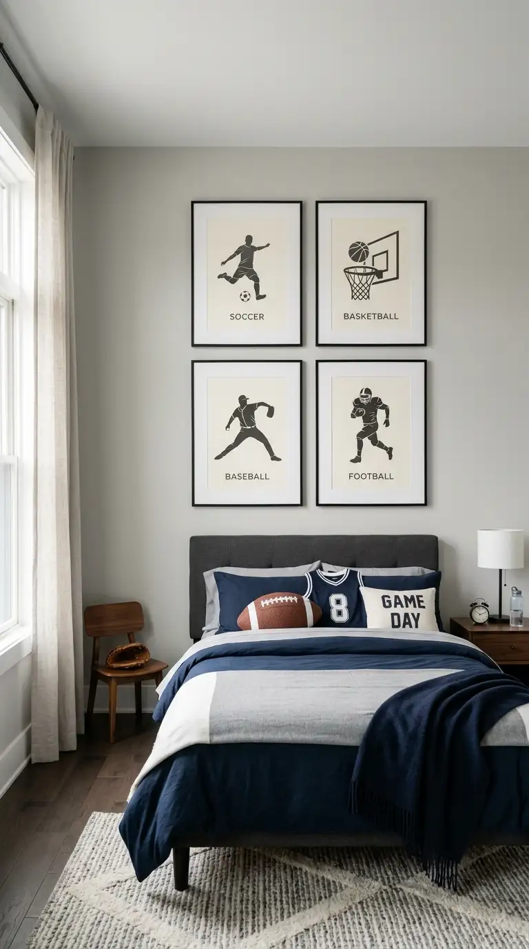 Minimalist Sports Poster Gallery Wall