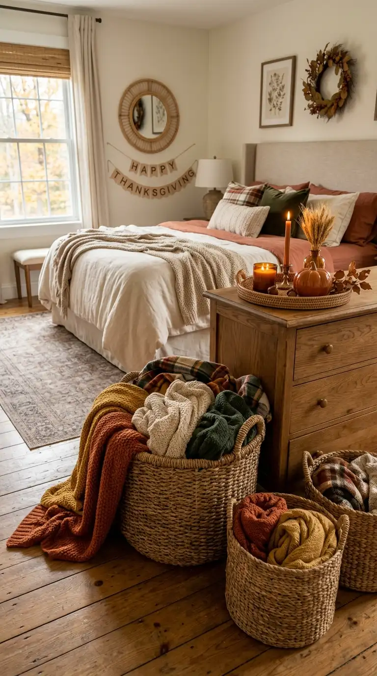 Natural Woven Bedroom Baskets