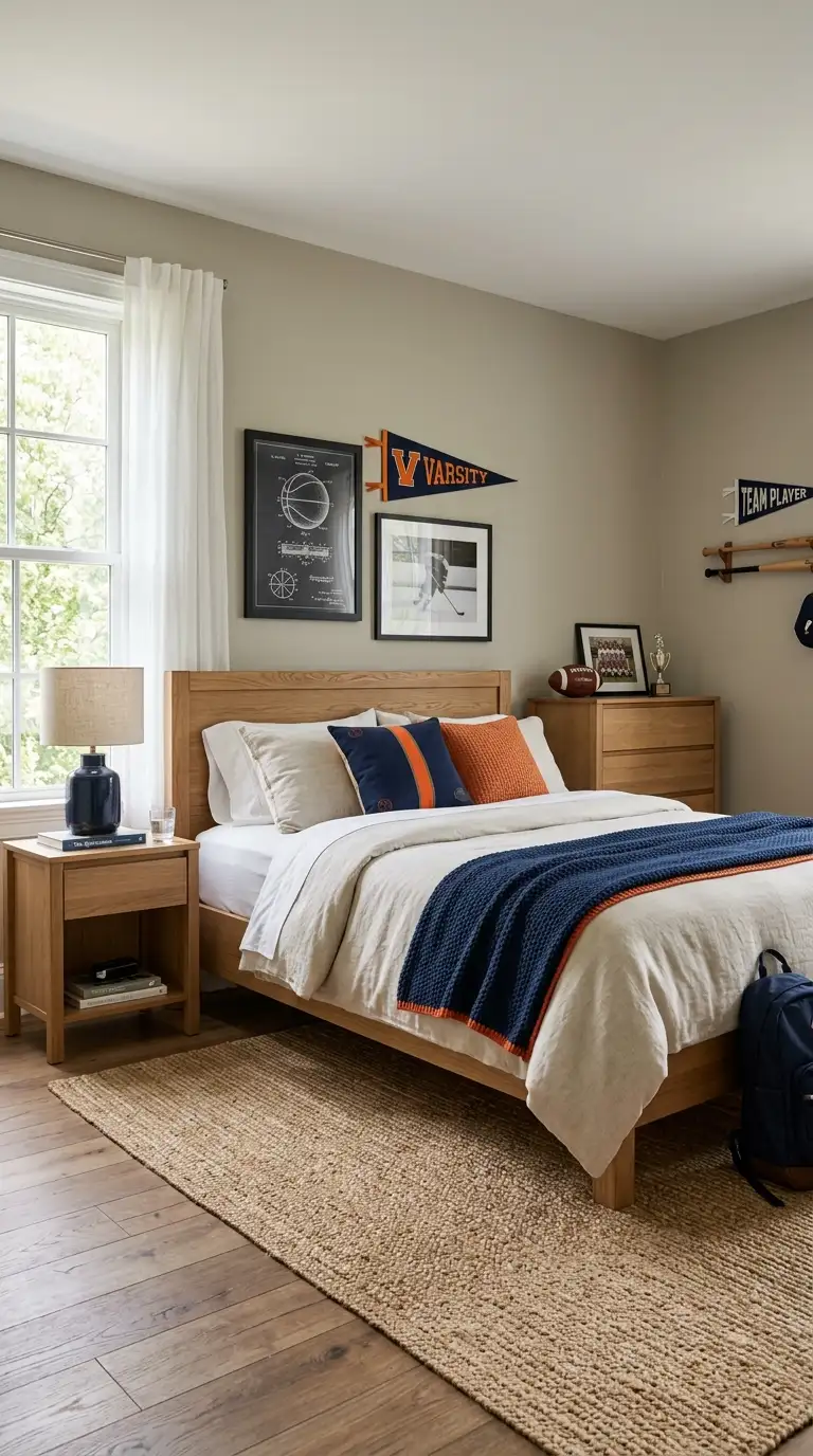 Neutral Room With Team Accents
