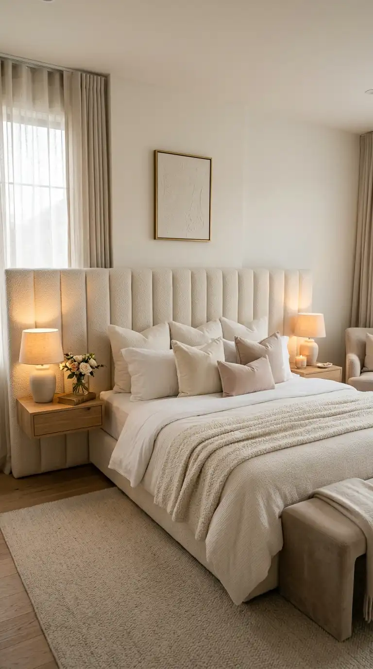 Oversized Padded Headboard Feature