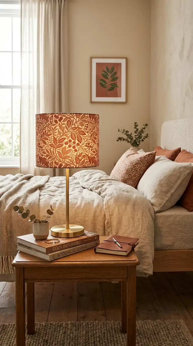 Patterned Shade For Cozy Bedrooms